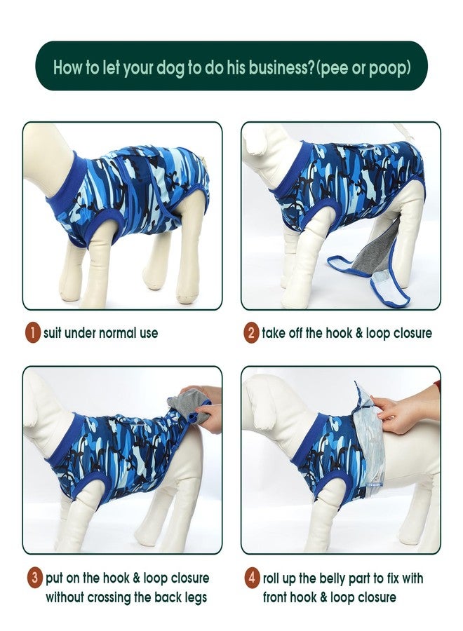 Kuoser Recovery Suit for Dogs Cats After Surgery, Professional Pet Recovery Shirt Dog Abdominal Wounds Bandages, Substitute E-Collar & Cone,Prevent Licking Dog Onesies Pet Surgery Recovery Suit - Image 4